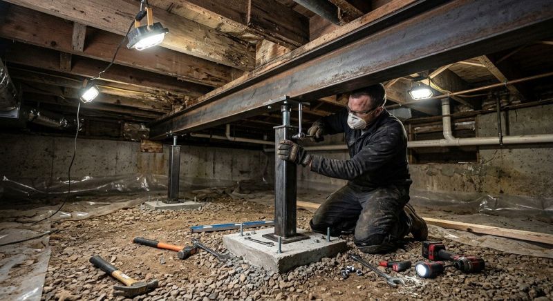 Crawlspace Structural Repair in Wimberley, TX