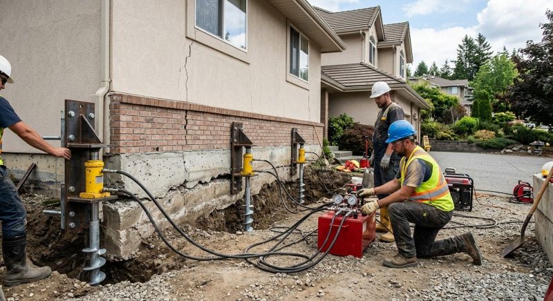 Sinking Foundation Lifting in Wimberley, TX