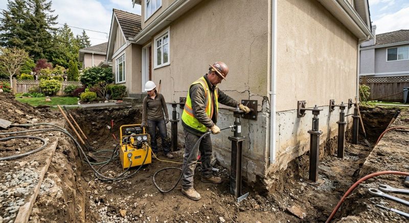Sinking Foundation Repair in Wimberley, TX