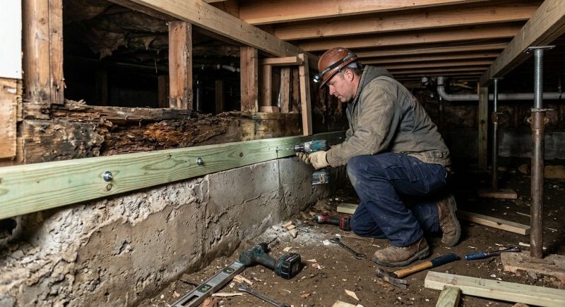 Sinking Foundation Repair in New Braunfels, TX