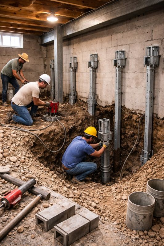 Structural Underpinning in Wimberley, TX
